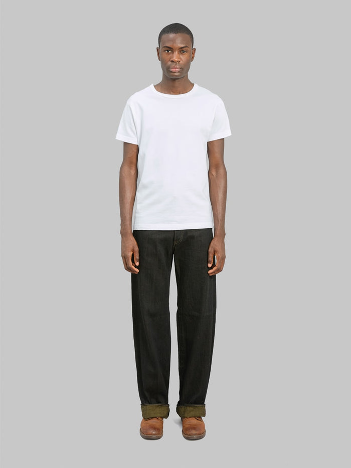 ONI Denim 222-BKOL 12.5oz "Black x Olive" Wide Straight Jeans - Redcast Heritage Co.