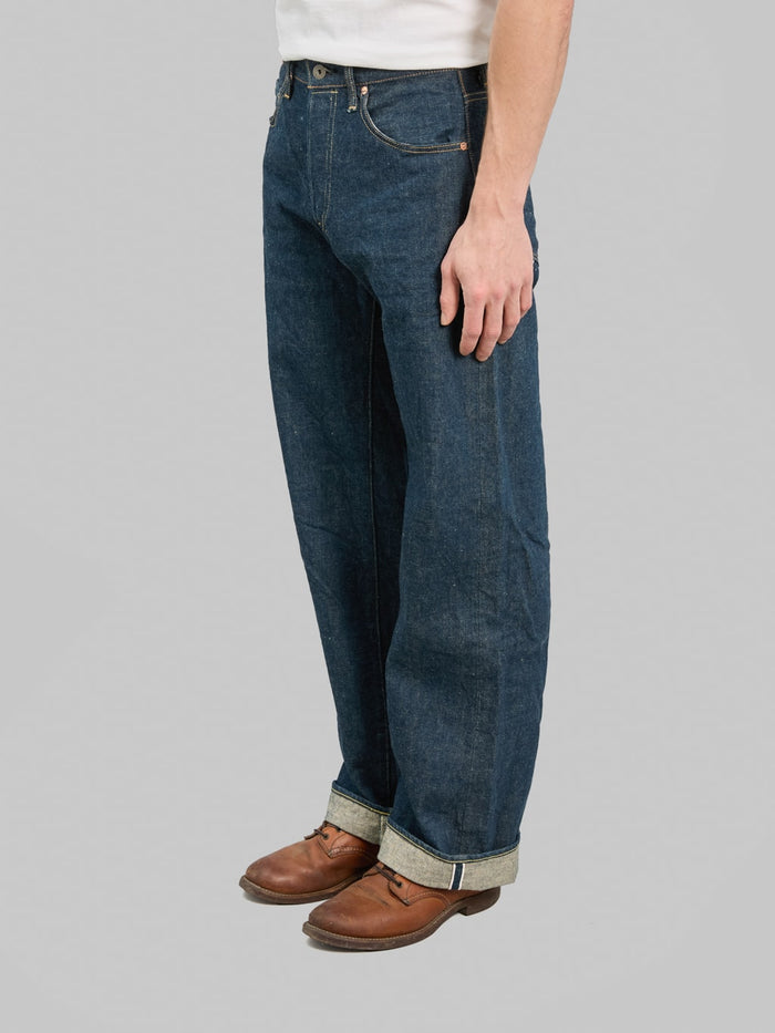 ONI Denim 222 Ishikawadai 15oz Super Wide Straight Jeans side