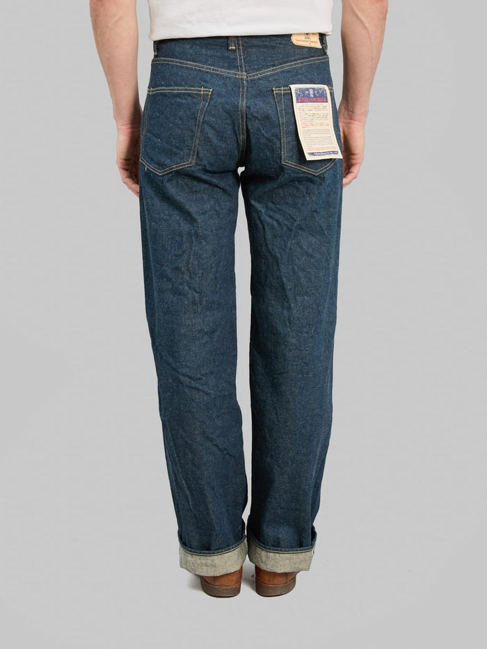 ONI Denim 222 Ishikawadai 15oz Super Wide Straight Jeans back rise
