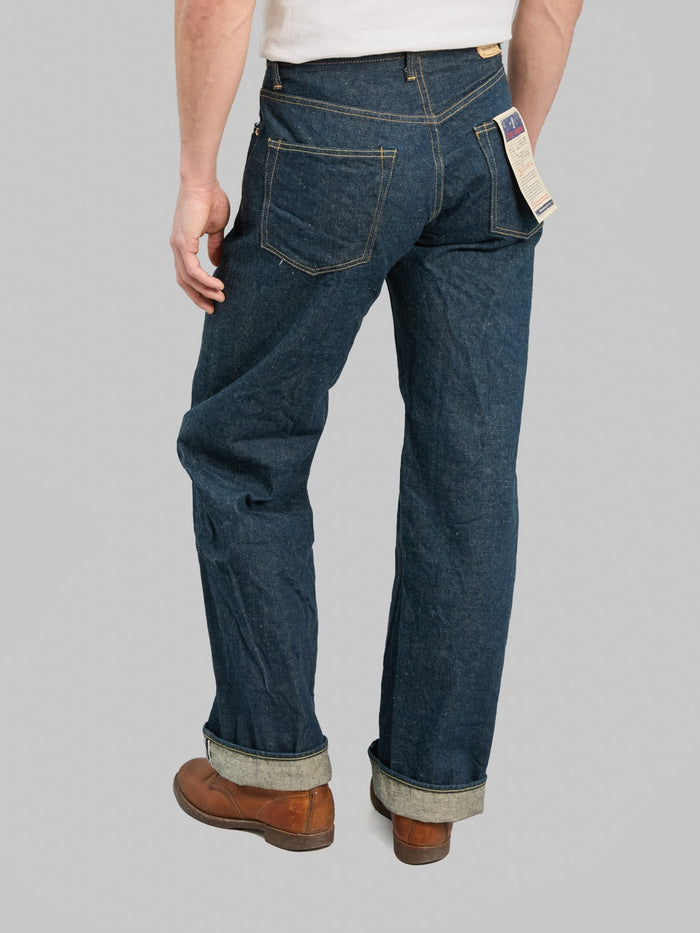 ONI Denim 222 Ishikawadai 15oz Super Wide Straight Jeans back fit