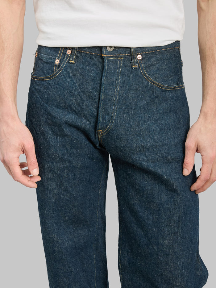 ONI Denim 222 Ishikawadai 15oz Super Wide Straight Jeans inseam