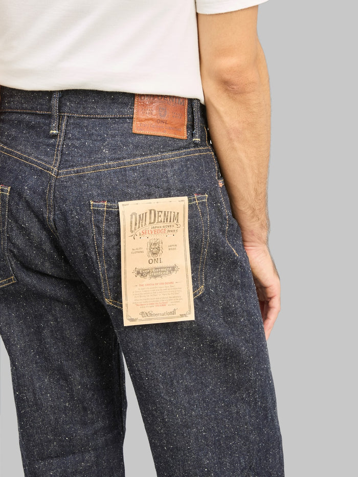 ONI Denim 222 NEP  Super Wide Straight Jeans back pocket
