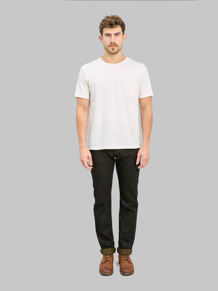 ONI Denim 246-BKOL 12.5oz"Black x Olive" Neat Straight Jeans - Redcast Heritage Co.