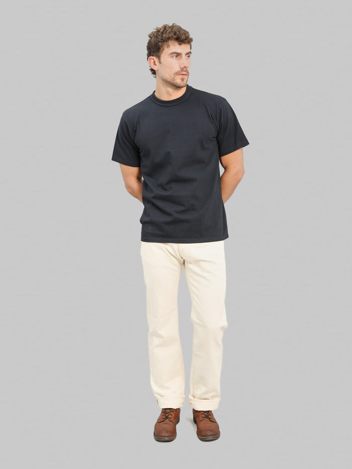 ONI Denim 271-ECRU 12.4oz Organic Cotton Just Right Straight Jeans Ecru
