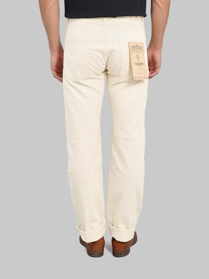 ONI Denim 271-ECRU 12.4oz Organic Cotton Just Right Straight Jeans Ecru
