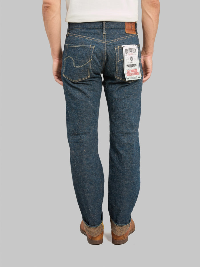 ONI Denim 288CCD-MOCA "Crushed Concrete Denim Moca Weft" 15oz Regular Straight Jeans - Redcast Heritage Co.