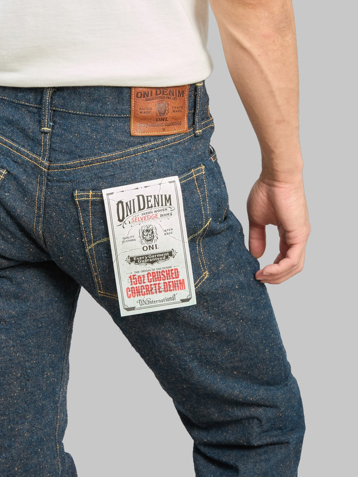 ONI Denim 288CCD-MOCA "Crushed Concrete Denim Moca Weft" 15oz Regular Straight Jeans - Redcast Heritage Co.