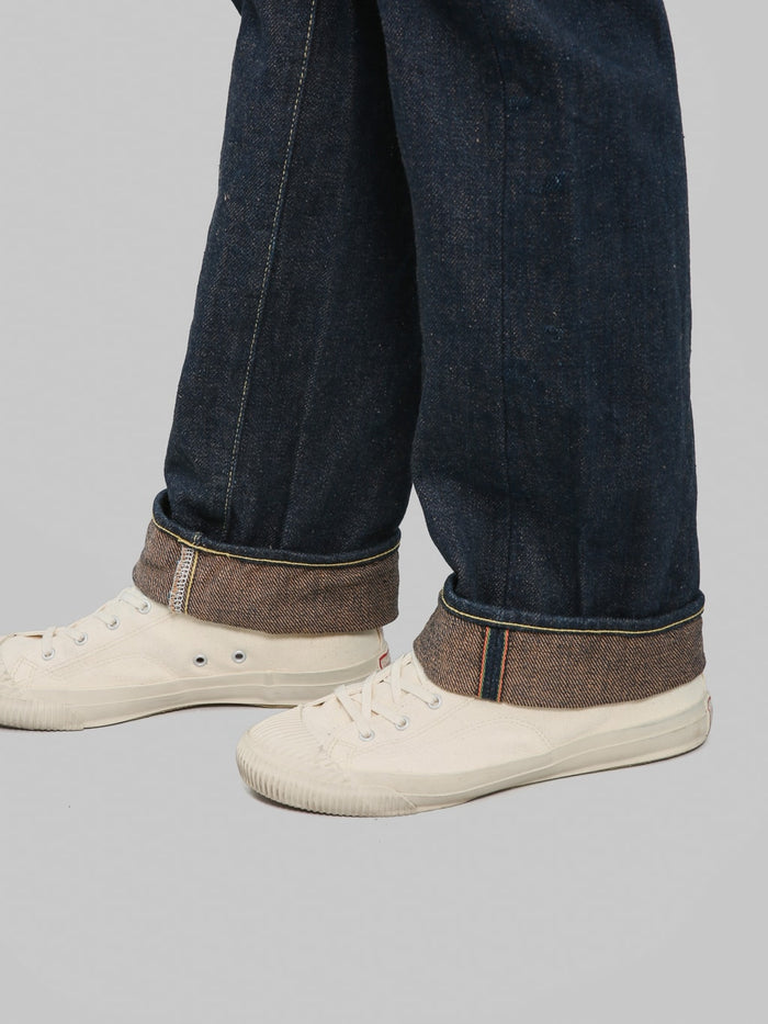 ONI Denim 288ZRLBR Secret Denim Brown Weft Straight Jeans selvedge