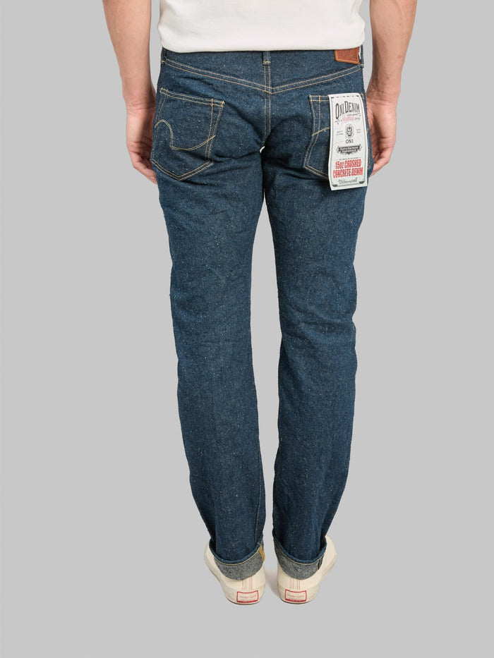 ONI Denim 622CCD-GOLV  "Crushed Concrete Denim Grayish Olive Weft" 15oz Relaxed Tapered Jeans - Redcast Heritage Co.