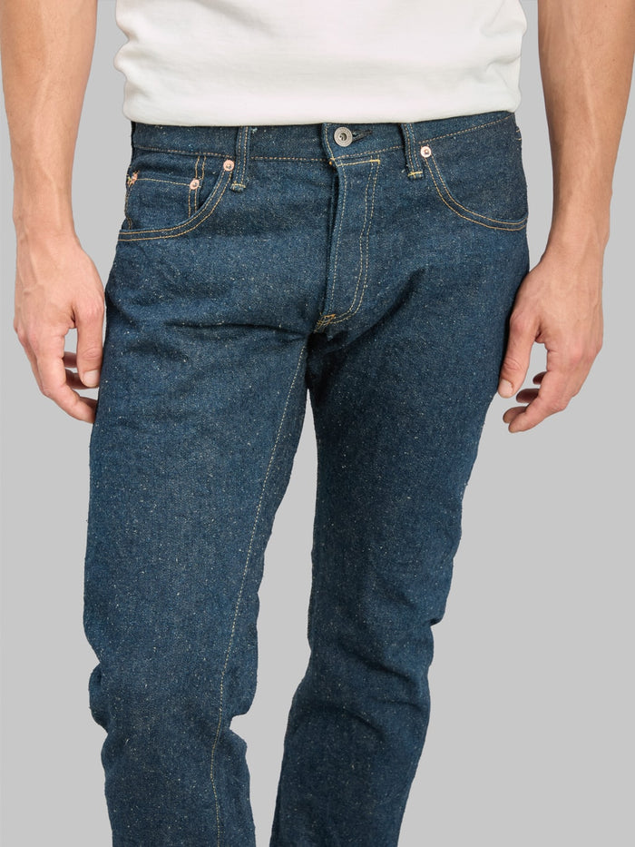 ONI Denim 622CCD-GOLV  "Crushed Concrete Denim Grayish Olive Weft" 15oz Relaxed Tapered Jeans - Redcast Heritage Co.