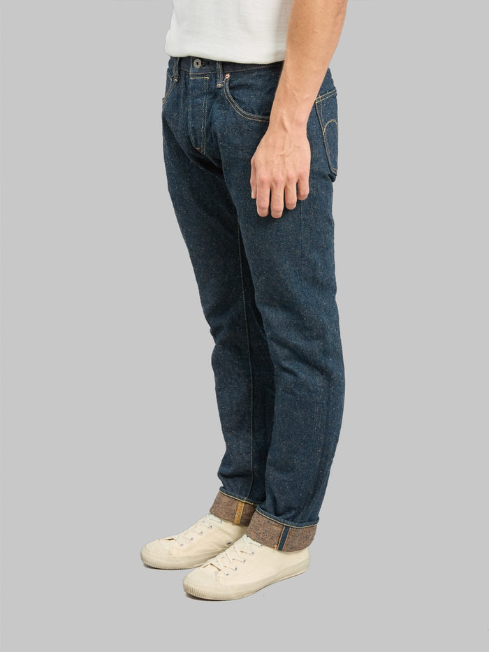 ONI Denim 622CCD-MOCA "Crushed Concrete Denim Moca Weft" 15oz Relaxed Tapered Jeans - Redcast Heritage Co.