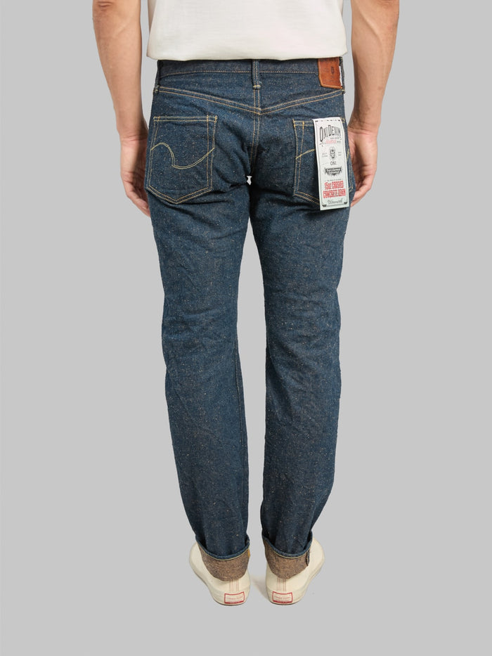 ONI Denim 622CCD-MOCA "Crushed Concrete Denim Moca Weft" 15oz Relaxed Tapered Jeans - Redcast Heritage Co.