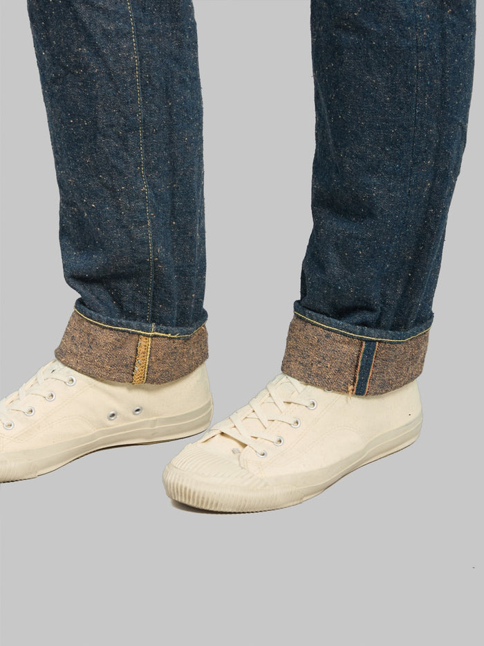 ONI Denim 622CCD-MOCA "Crushed Concrete Denim Moca Weft" 15oz Relaxed Tapered Jeans - Redcast Heritage Co.