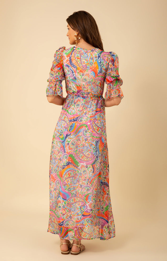 Ophelia Chiffon Maxi Dress, color_purple