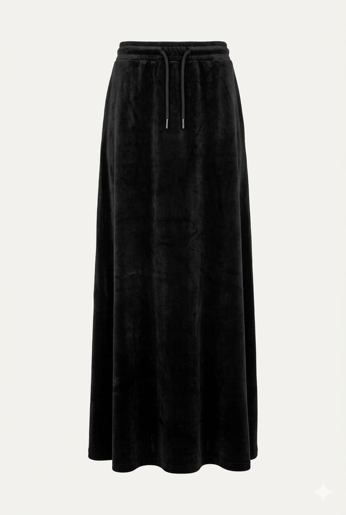 Ord Couture SO27743 velour drawstring skirt