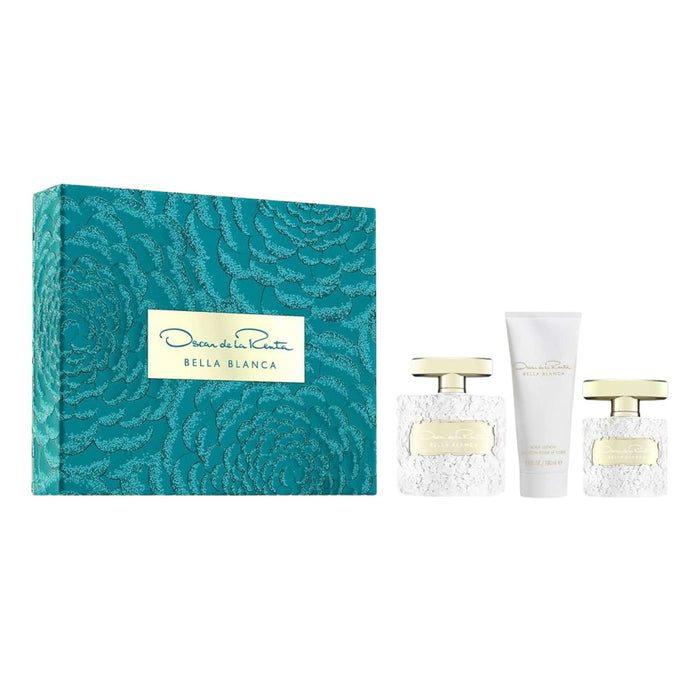 OSCAR BELLA BLANCA 3pc set 3.4 oz,3.4 body lotion and 1 oz