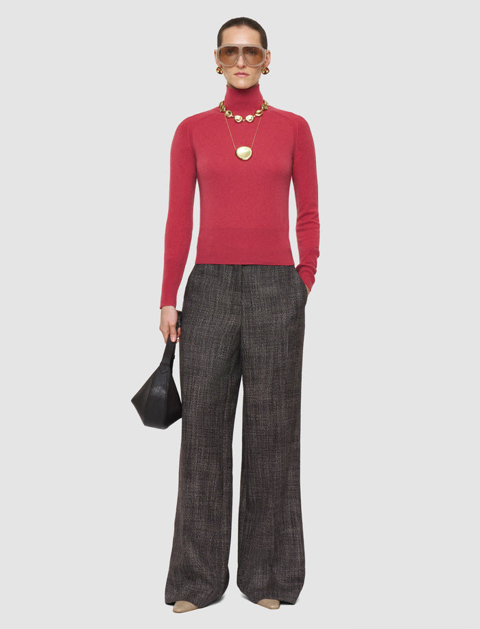 Oxna Light Pure Cashmere High Neck Jumper