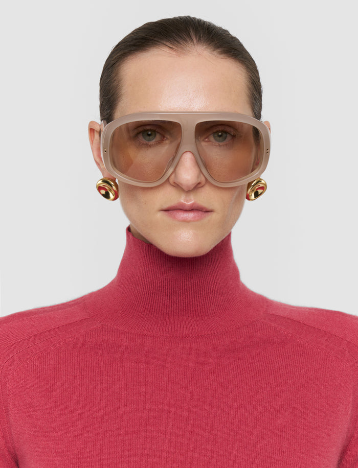 Oxna Light Pure Cashmere High Neck Jumper