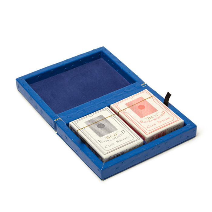 Brouk & Co Paige Poker Card Set | Blue Ostrich