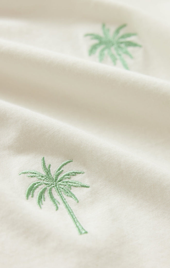 Palms Boyfriend Tee | Sea Salt
