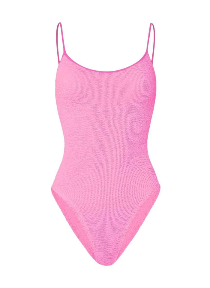 One-Piece Hunza G Pamela Thin Straps One Piece Bubblegum O/S / Bubblegum Apoella