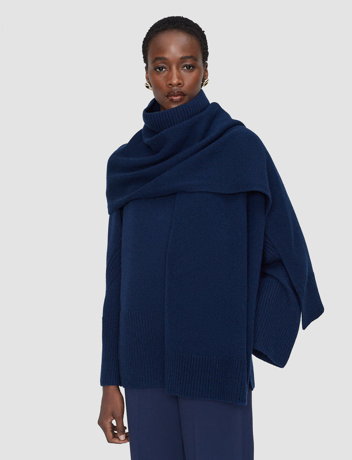 Blue Pasilla Light Pure Cashmere Scarf - Joseph