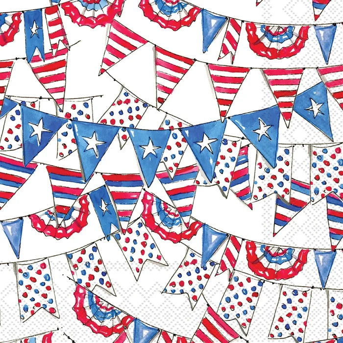Patriot Pennant Cocktail napkins