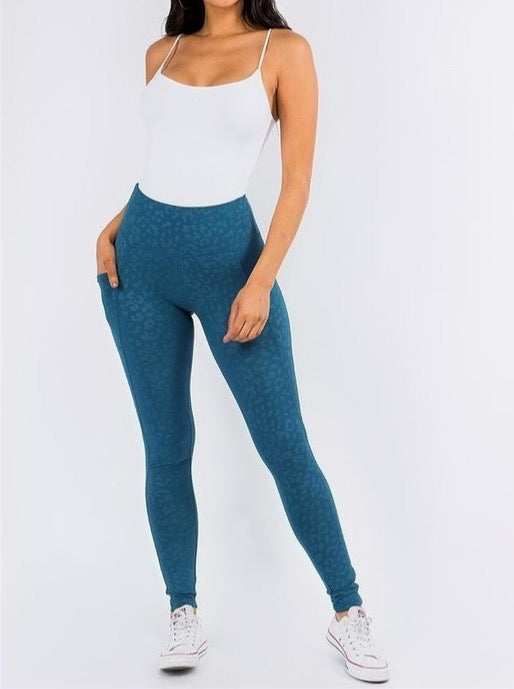 Perfect Fit Active Leggings (Teal) image 0