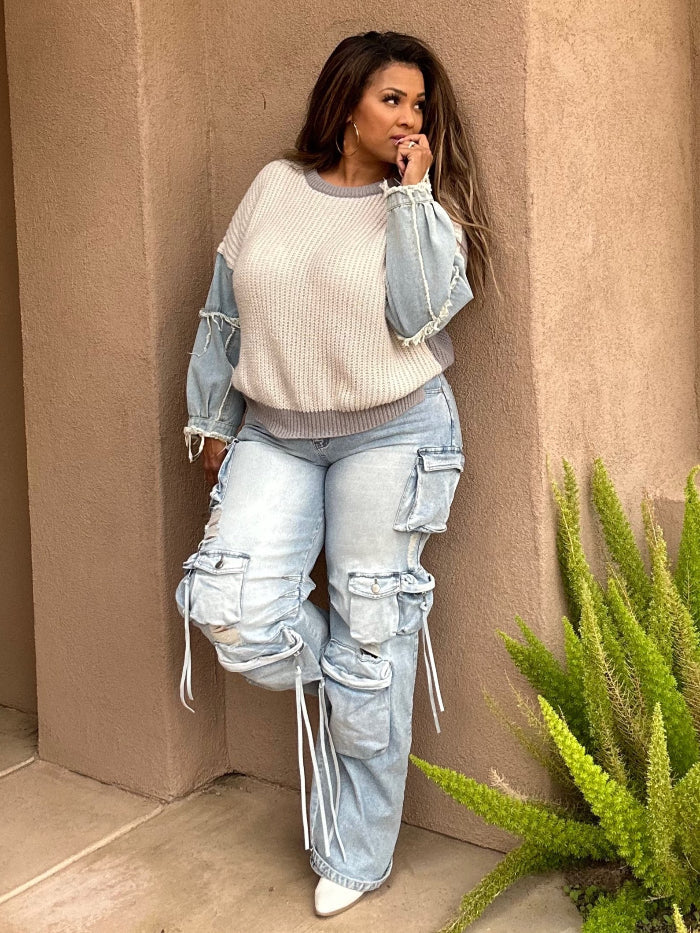 Perfect Fit Stretch Cargo Jeans image 1