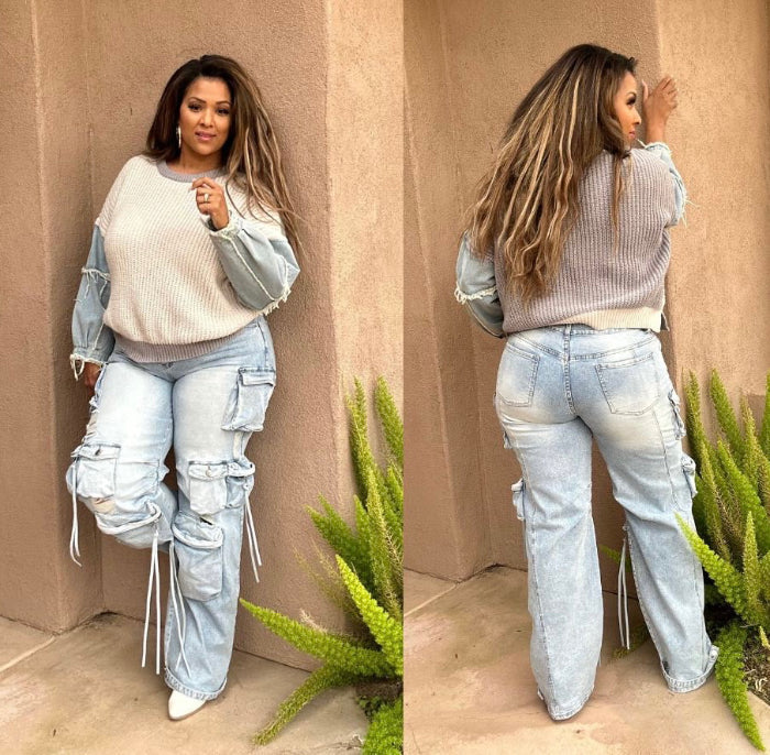 Perfect Fit Stretch Cargo Jeans image 4