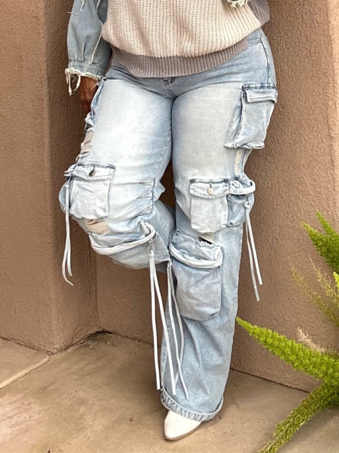 Perfect Fit Stretch Cargo Jeans image 7