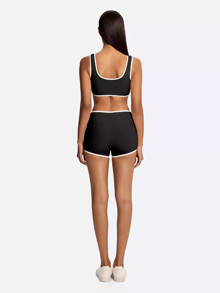 Petal Contrast Sports Bra