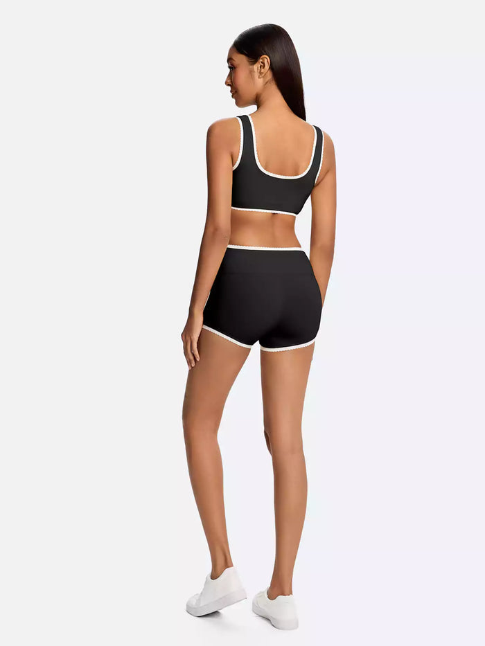 Petal Contrast Sports Bra