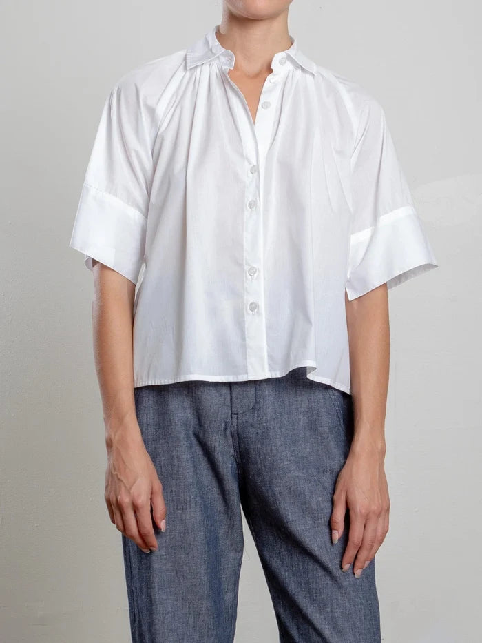 Pharaoh - Halle White Shirt Spanish Voile - Kalifornia Jean Bar