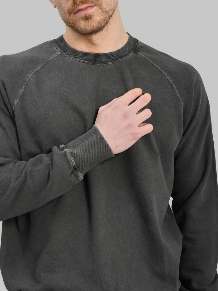 Pherrows 25W PRS P Raglan Sweatshirt Fade Black sleeves