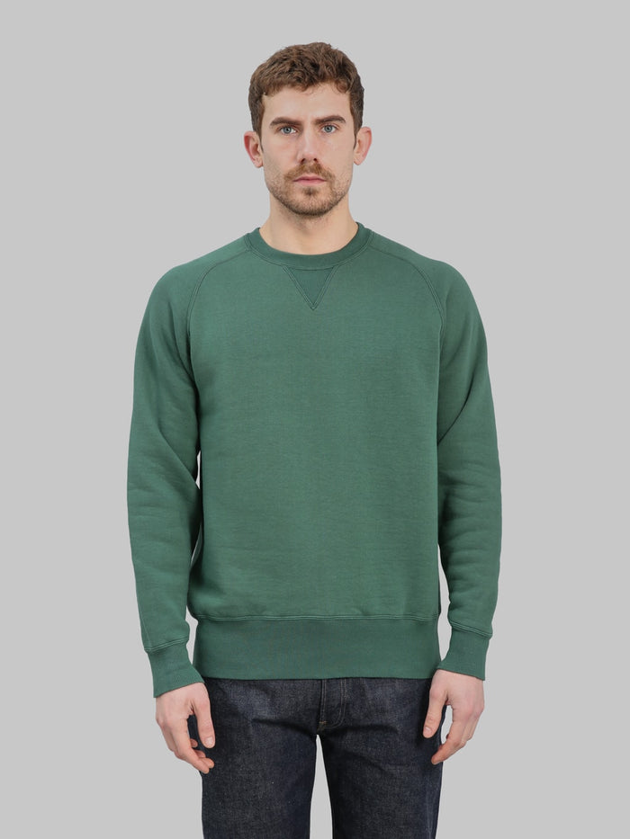 Pherrows 25W PVSF Raglan Sweatshirt Green front