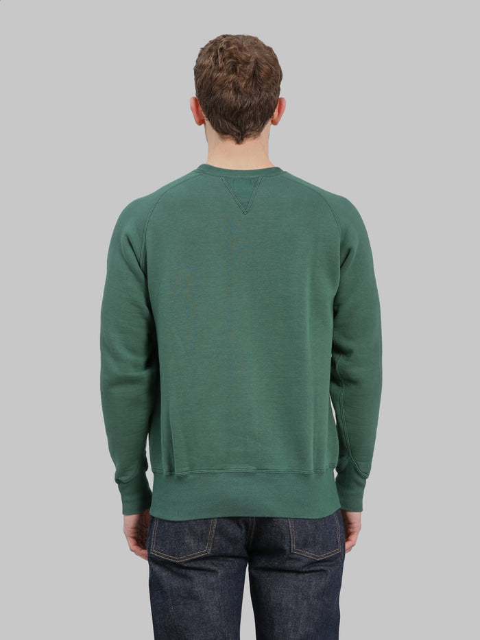 Pherrows 25W PVSF Raglan Sweatshirt Green back fit