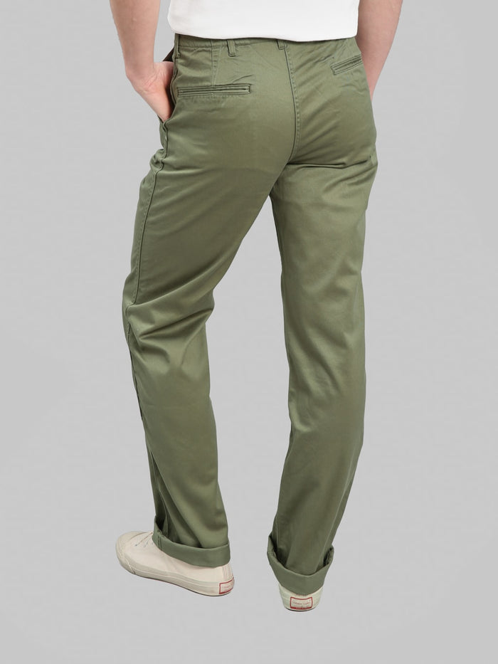 PHERROWS P41M Chino Olive back fit styled