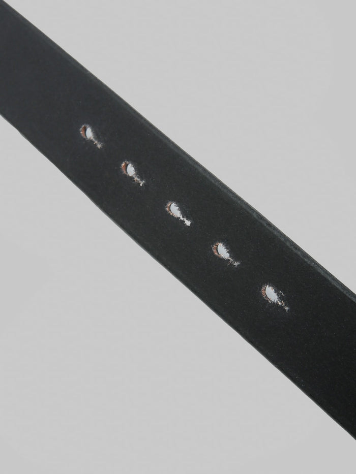 Pherrows PLB1B Belt Black leather holes