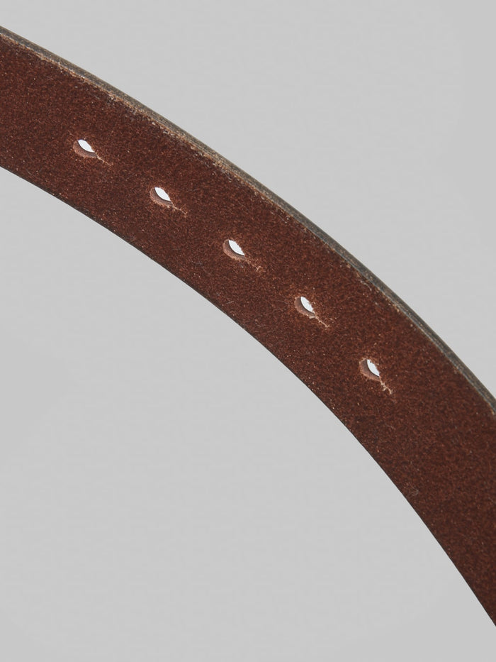 Pherrows PLB1B Belt Brown leather holes