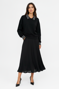 Pierre Balmingo 829H  Striped Collar Sweatshirt
