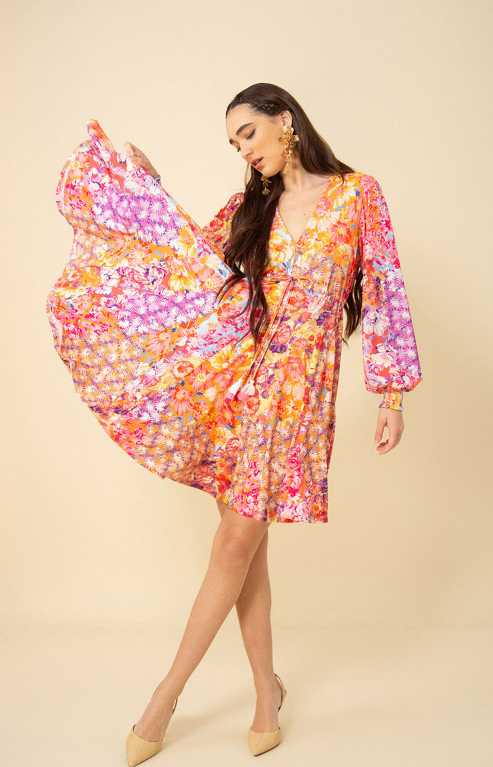 Piper Jersey Dress, color_coral