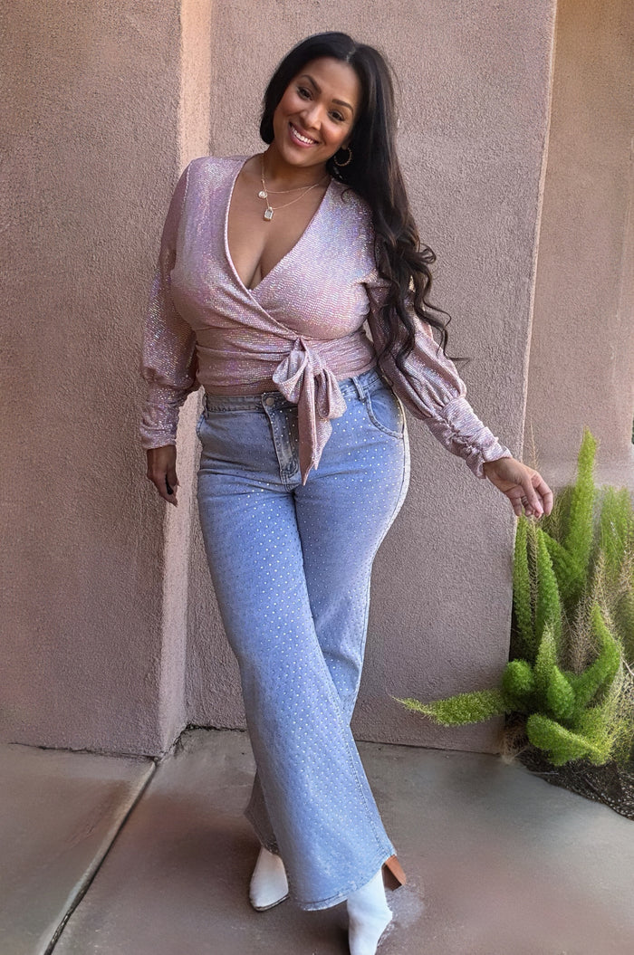 Plus Denim Glam Bootcut Jeans
