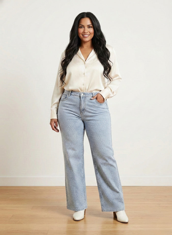 Plus Denim Glam Bootcut Jeans