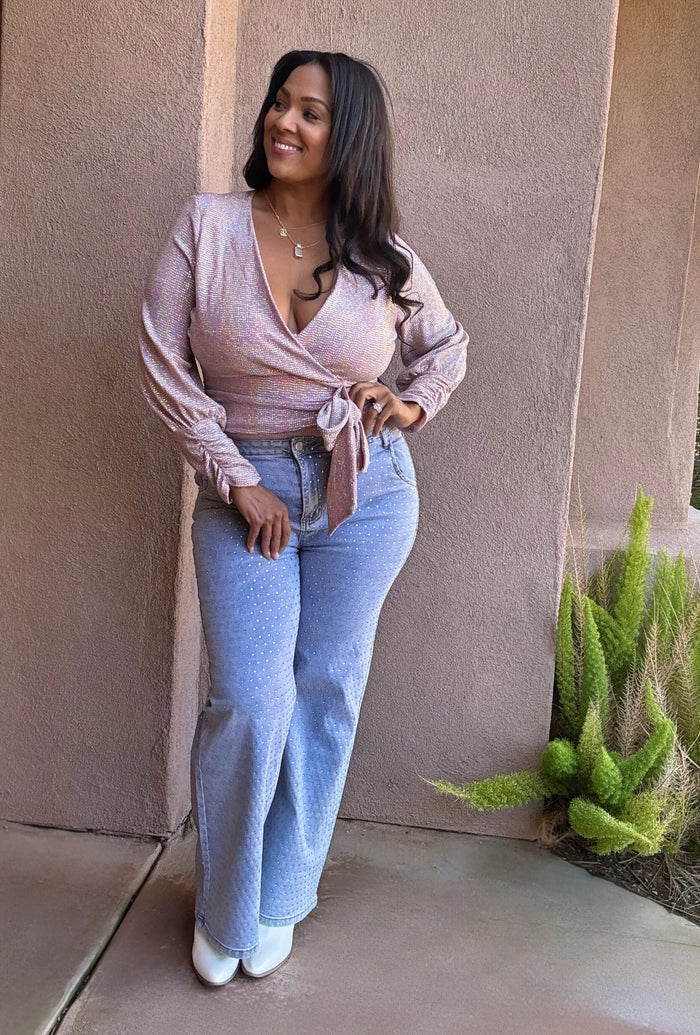 Plus Denim Glam Bootcut Jeans