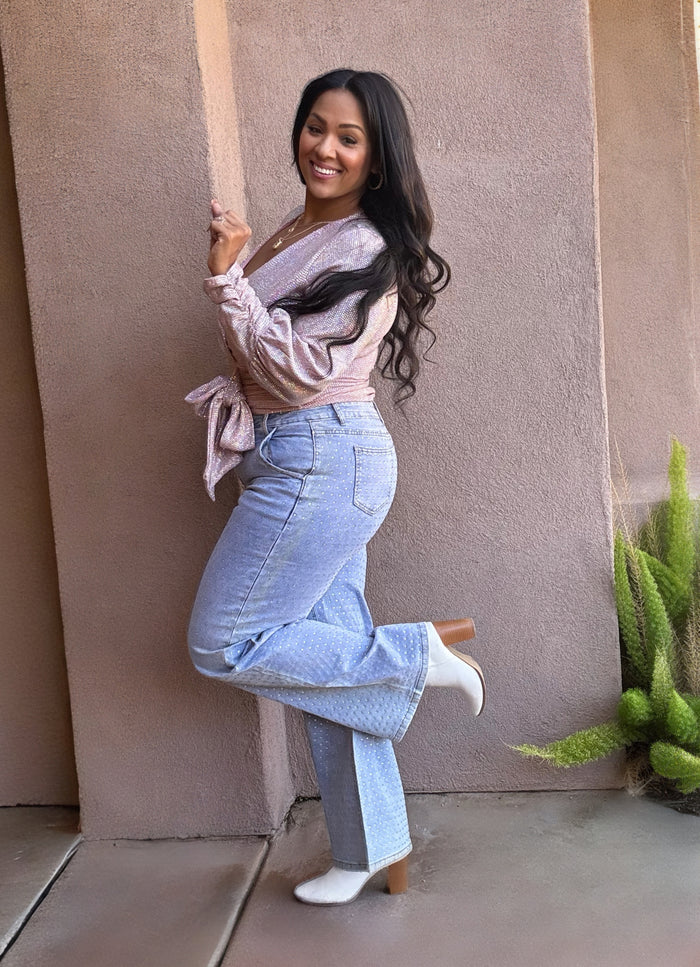 Plus Denim Glam Bootcut Jeans