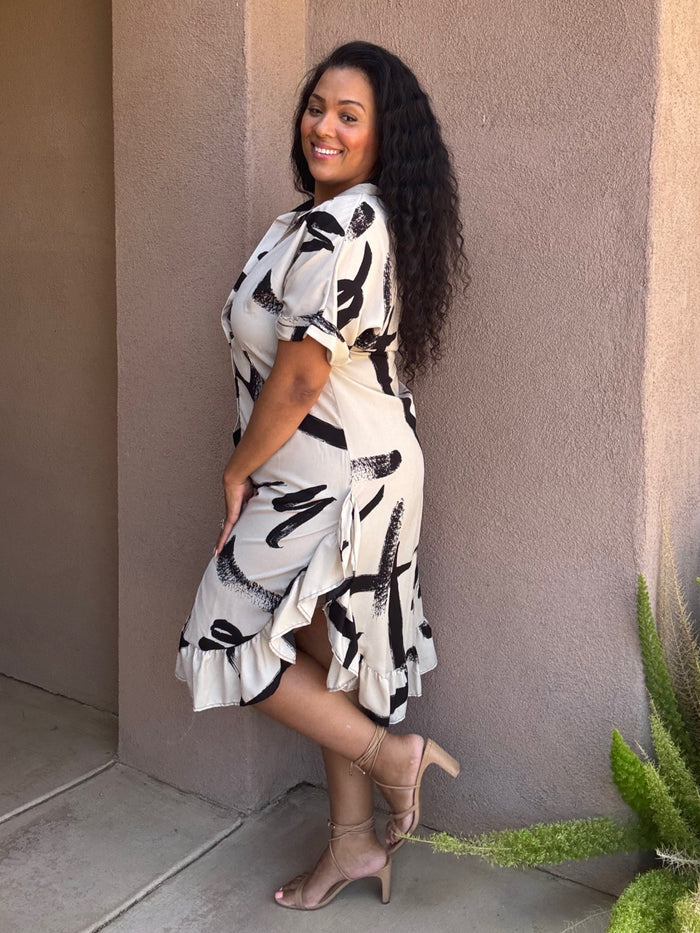 Plus Midi button down dress  image 2