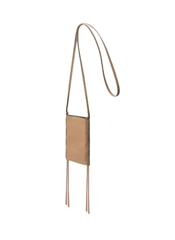 Phone Bags Callista Crafts Pocket Bag Grained Leather Camel O/S Apoella