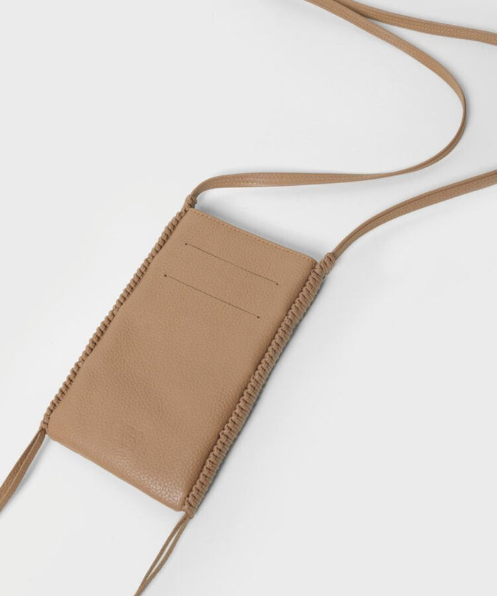 Phone Bags Callista Crafts Pocket Bag Grained Leather Camel O/S Apoella