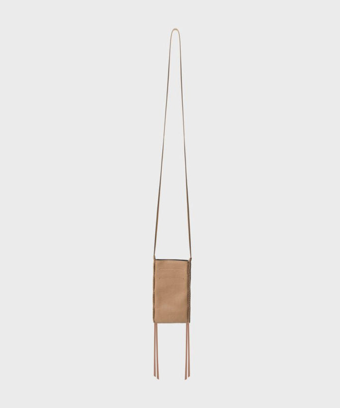 Phone Bags Callista Crafts Pocket Bag Grained Leather Camel O/S Apoella